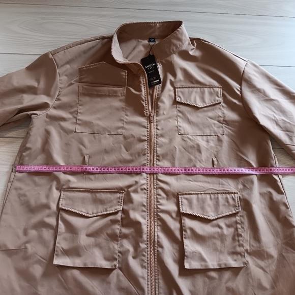 Plus Size Belted Shirt Dress With Flap Pockets - Picture 14 of 16